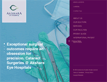 Tablet Screenshot of aksharaeyehospitals.com